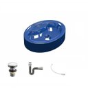 Ver imagem 2 de Kit Cuba Ov43 com Válvula Click 1 Polegada G e Sifão Cromado e Flexível Compace