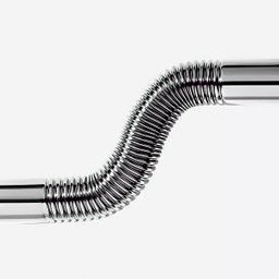 Sifão Metálico Flexível com Copo para Banheiro Line Cromado - 7