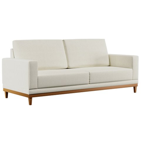 Sofá Kayrós 145cm 2 Lugares D05 Linho Cru - Mpozenato