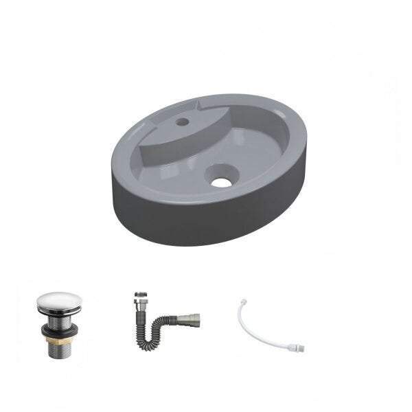 Kit Cuba OV43 com Válvula Click 1 Polegada G e Sifão Cromado e Flexível Compace - 2