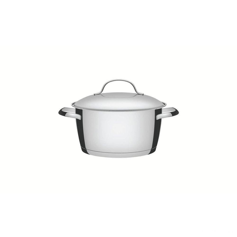 Caçarola Funda Tramontina Allegra em Aço Inox com Fundo Triplo 20 Cm 3,1 L Tramontina