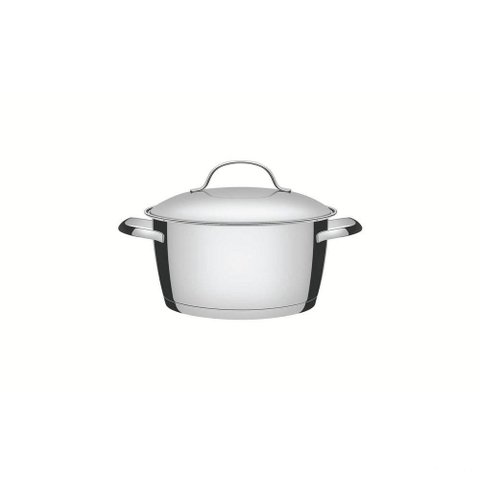 Caçarola Funda Tramontina Allegra em Aço Inox com Fundo Triplo 20 Cm 3,1 L Tramontina
