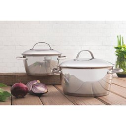 Caçarola Funda Tramontina Allegra em Aço Inox com Fundo Triplo 20 Cm 3,1 L Tramontina - 4