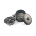 Ver imagem 4 de Kit Panela Pipoqueira de Alumínio Antiaderente 3,6L + Panela Banho Maria 4 Peças