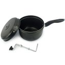 Ver imagem 6 de Kit Panela Pipoqueira de Alumínio Antiaderente 3,6L + Panela Banho Maria 4 Peças