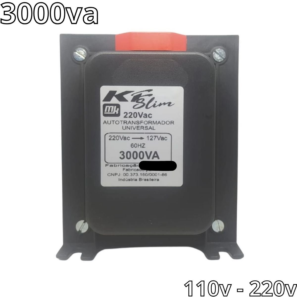 Auto Transformador Bivolt Conversor de Energia 110v para 220v e 220v para 110v Geladeira Freezer Maq - 2