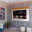 Ver imagem 2 de Painel para TV Life 1.8 Off White com Freijó - MóveisAqui