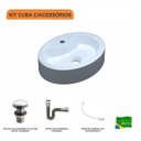 Ver imagem 3 de Kit Cuba Ov43 com Válvula Click 1 Polegada G e Sifão Cromado e Flexível Compace