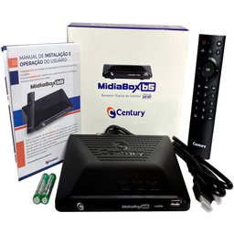 Receptor Century Midia Box B5 HDTV com Função Multimídia Entrada USB - 4