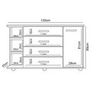 Ver imagem 4 de Cômoda Infantil com Cantoneira e 4 Gavetas 100% Mdf New Lorena Rosê - Phoenix Phoenix Baby