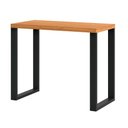 Ver imagem 2 de Mesa para Escritório Estilo Industrial F11 em Mdf Freijó Preto Fosco Dalla Costa
