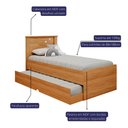 Ver imagem 3 de Bicama solteiro 100% Mdf Bianca Cimol Nature Bicama Bianca