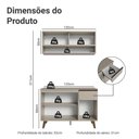 Ver imagem 3 de Armário de Cozinha Compacta 120 Cm Nice Madesa 01 Crema