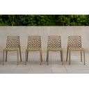 Ver imagem 1 de Kit 4 Cadeira Gruvyer Nude Sala de Jantar Restaurantes