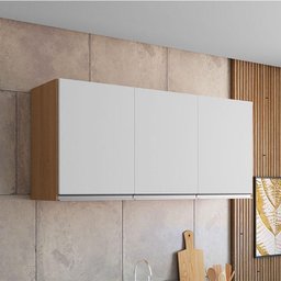 Armário Aéreo para Cozinha Ambiente Andréia 3 Portas 120cm Ajl - 1