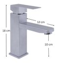 Ver imagem 5 de Torneira Acqua Metais Quadra 202 Banheiro Inox Monocomando