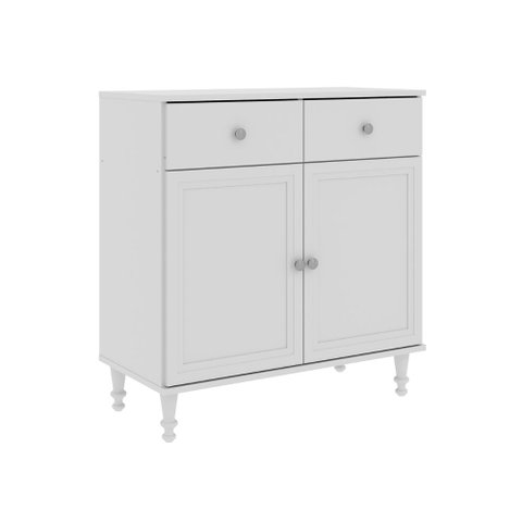 Aparador Buffet Ditália 2 Gavetas 2 Portas R-629 Cor:Branco