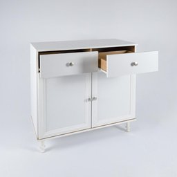 Aparador Buffet Ditália 2 Gavetas 2 Portas R-629 Cor:Branco - 2