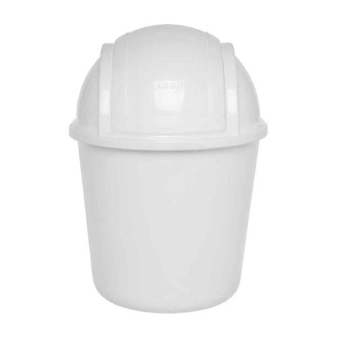 Lixeira C/tampa Basculante 5,5l Branco Jaguar R.0020