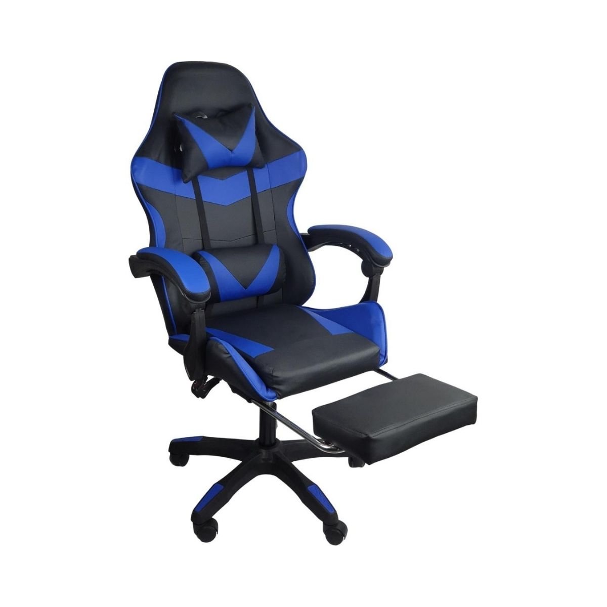 Cadeira Gamer Stillus Ergonômica com Apoio para Os Pés - Azul - 1
