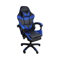 Cadeira Gamer Stillus Ergonômica com Apoio para Os Pés - Azul - 6