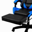 Ver imagem 3 de Cadeira Gamer Stillus Reclinável 120° com Apoio para Os Pés e Cabeça Azul