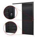 Ver imagem 4 de Porta de Correr Suspensa Veneziana Preta Direita - 210x90