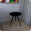 Ver imagem 3 de Mesinha Lateral De Canto Para Sala e Quarto Redonda P.P