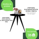 Ver imagem 4 de Mesinha Lateral De Canto Para Sala e Quarto Redonda P.P