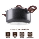 Ver imagem 4 de Conjunto de Panelas Antiaderente de Indução Ceramic Life Smart Plus Granito 5 Peças - Brinox 4774