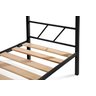 Cama Beliche Preto Ferro C/ Escada e Proteção Lateral - 4