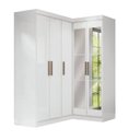 Ver imagem 2 de Guarda-Roupa Modulação 2 Portas com Espelho Paris Branco