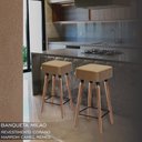 Ver imagem 2 de Banqueta para Área Gourmet Balcão e Cozinha Milao 70cm Egmobile Camel Remes