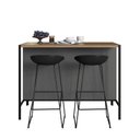 Ver imagem 7 de Mesa Bancada Gourmet Industrial 127cm P1034 Mel/grafite