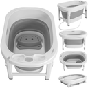 Ver imagem 2 de Banheira para Bebe Ofuro Dobravel Kiddo Oyster 40l 80kg Cinza