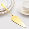 Espátula Aço Inox Dourada para Bolo Torta de Servir 22,5cm Mesa Posta - 3