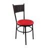 Cadeira para Cozinha Viena Marrom Vermelho - 1