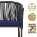 Ver imagem 3 de Mesa e 6 Cadeiras Jantar Noronha Marrom E10 Trama Original Preto