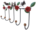 Ver imagem 4 de Lindo Cabide Artesanal com Pássaros e Rosas de Ferro Decorativo Libertas Rosas Artesanato Rosa Mini