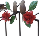 Ver imagem 6 de Lindo Cabide Artesanal com Pássaros e Rosas de Ferro Decorativo Libertas Rosas Artesanato Rosa Mini