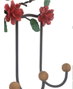 Ver imagem 7 de Lindo Cabide Artesanal com Pássaros e Rosas de Ferro Decorativo Libertas Rosas Artesanato Rosa Mini