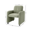 Ver mais imagens de Poltrona Roma Decorativa Bouclê para Sala Matrix Cor:bouclê Verde