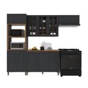 Ver imagem 2 de Armário Cozinha Modulada Completa Americana 100% MDF 270cm Provence Multimóveis Crink-CPL017
