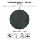 Ver imagem 5 de Sofa Cama 2 Lugares 185 Cm Duda Veludo Light B250 Cinza Milani Store