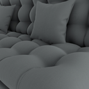 Ver imagem 7 de Sofa Cama 2 Lugares 185 Cm Duda Veludo Light B250 Cinza Milani Store