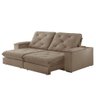 Sofa Retrátil Cuiabá 2,30m Mola Ensacada 04 Lugares Txr Bege - 3