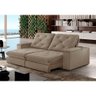 Sofa Retrátil Cuiabá 2,30m Mola Ensacada 04 Lugares Txr Bege - 1