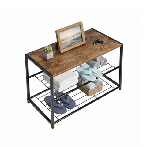 Organizador Sapateira 3 Andares Prateleira Porta Objetos Sapatos Sandalia Quarto Hall Sala