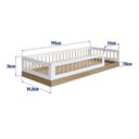 Ver imagem 3 de Cama de Solteiro Infantil de Chão Montessoriana com Lastros em Mdf Amore Móvel na Caixa