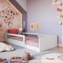 Ver imagem 4 de Cama de Solteiro Infantil de Chão Montessoriana com Lastros em Mdf Amore Móvel na Caixa
